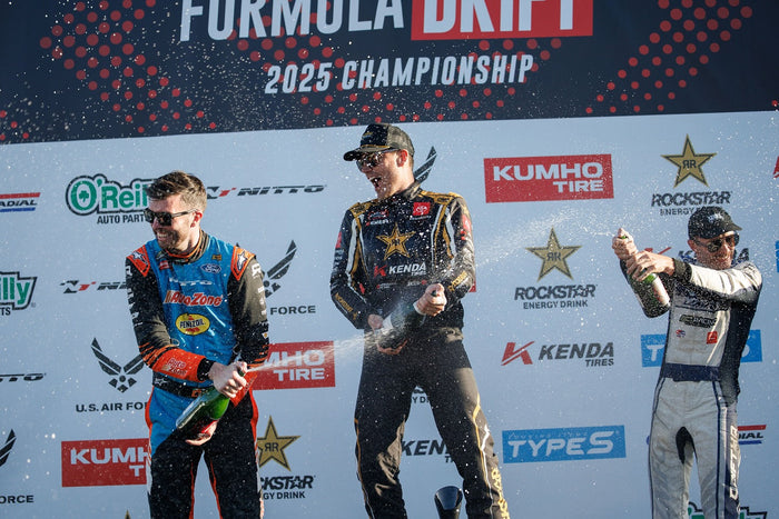 Formula DRIFT Round 1 Podium at Long Beach