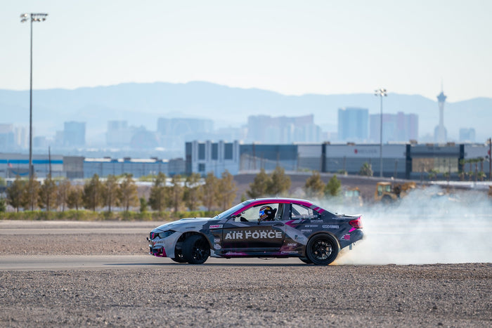 Amanda Sorensen drifting her BMW