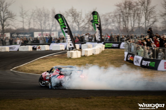 Adam LZ drifting in his A90 Supra